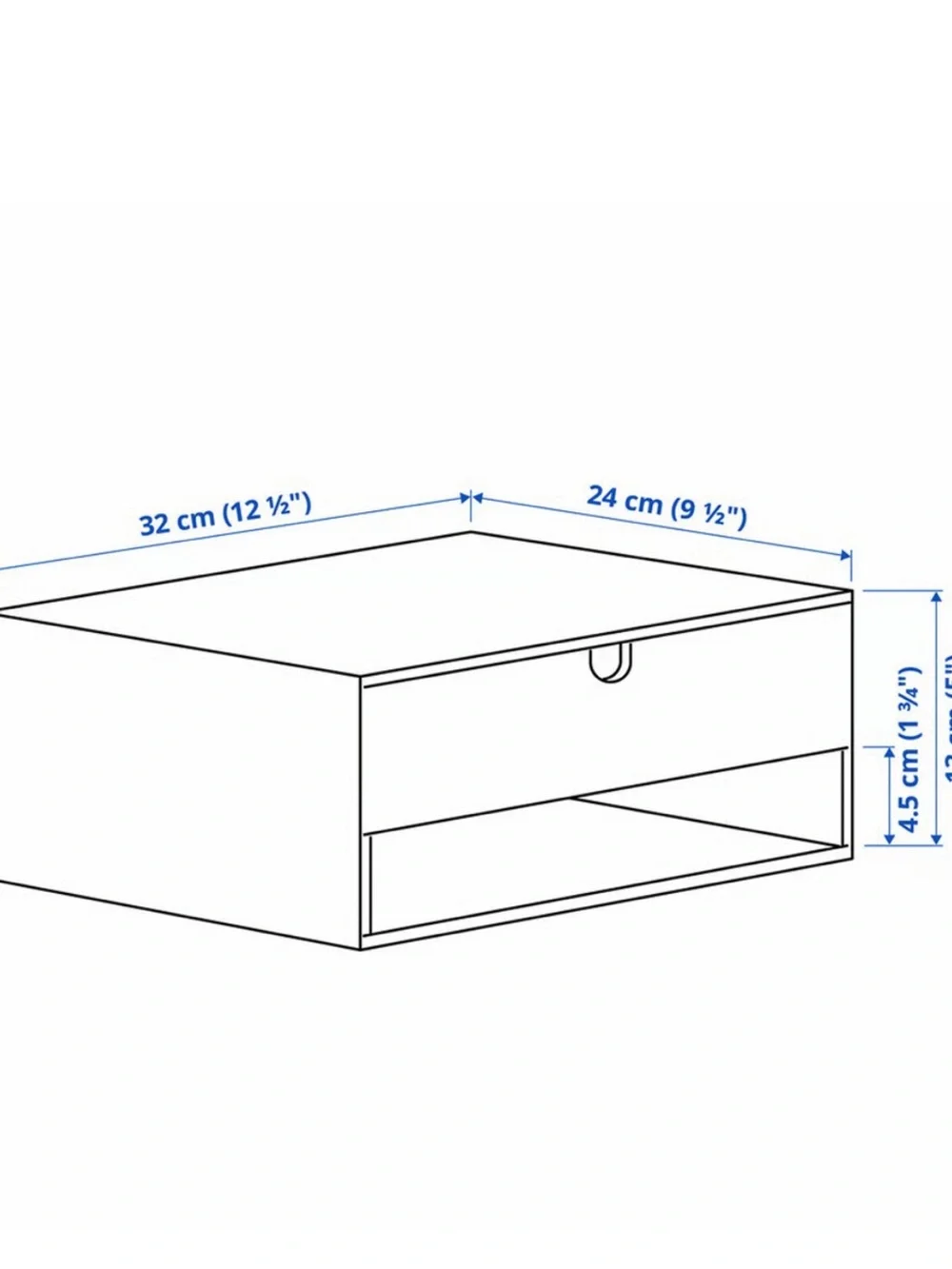 IKEA HÄSTVISKARE MINI CHEST OF DRAWERS – OAK EFFECT 12 ½ x 9 ½ inches